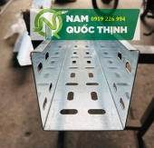 Khay Cáp Mạ Kẽm 100x100x1.0 MM Đục Lỗ 