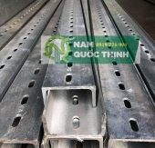 Thép U 100x50x5x3000 MM Đột Lỗ Mạ Kẽm