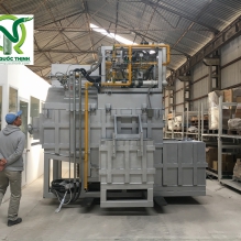 Ống thép luồn dây điện kết nối ống ruột gà lõi thép bọc nhựa tại lò nấu nhôm