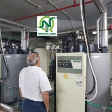 Ống ruột gà thép bọc nhựa đi cho hệ thống Chiller NOVOTEL Phú Quốc 