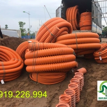 Giao hàng ống luồn dây điện HDPE Santo cho nhà máy Jabil
