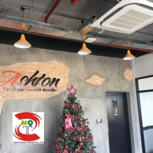 Ống thép luồn dây điện trơn EMT Nam Quốc Thịnh lắp đặt tại khu Admin nhà máy ASHTON