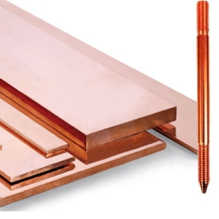 Thanh đồng tiếp địa 25x3 và cọc tiếp địa