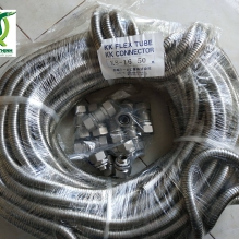 Ống ruột gà inox Nhật Bản dùng cho bồn lắp xăng dầu chống cháy nổ 
